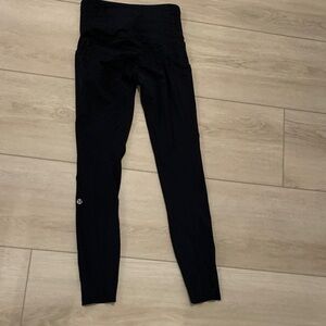 lululemon athletica Black Leggings fast and free running sz 2
